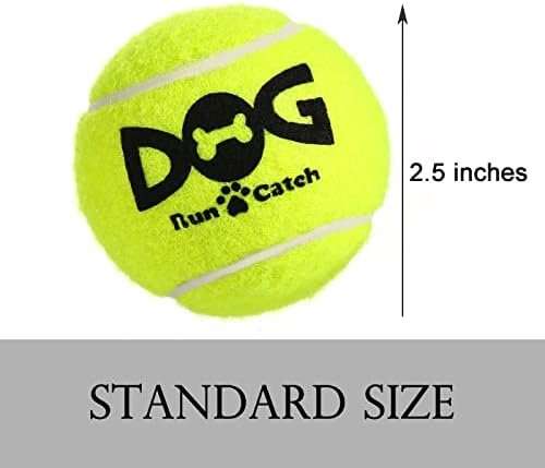 אינסום חורק טניס כדורי לכלבים צבעוני קל לתפוס חיות מחמד כלב כדורי 12 חבילה
