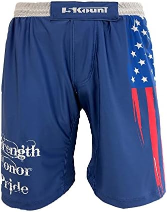 5Kount כוח, כבוד וגאווה סובלימציה דגל אמריקאי MMA קרב מכנסיים קצרים Muay תאילנדי בוקסר קיקבוקסינג