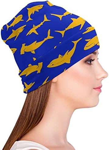 באיקוטואן אני אוהב כרישים הדפסת כפת כובעי גברים נשים עם עיצובים גולגולת כובע
