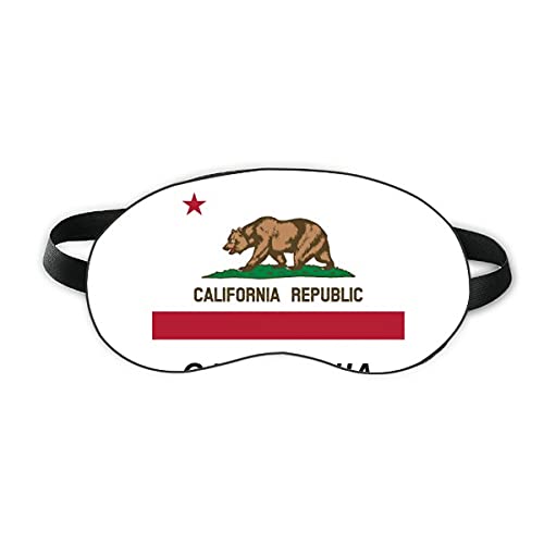 קווי המתאר של דגל המדינה האמריקאית קליפורניה מגן עיניים שינה רך לילה כיסוי גוון כיסוי עיניים
