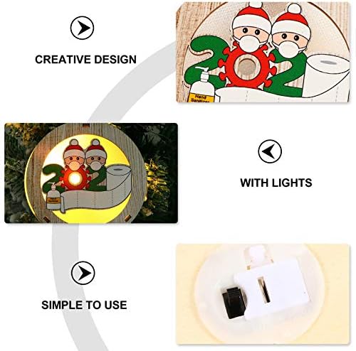 יארדווה קישוט סנטאור חג המולד LED LED קישוט עץ 2020 קישוטים להסגר שם מותאם אישית ניצול קישוט