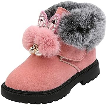 נעלי תינוקות פעוטות ילדים תינוקות תינוקות חמות ורכות נעליים נסיכה נעלי שיער מגפי כותנה מגפי שלג נעלי