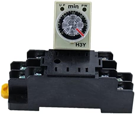 Tintag H3Y-2 AC 220V עיכוב טיימר זמן ממסר 0-30 דקות עם בסיס