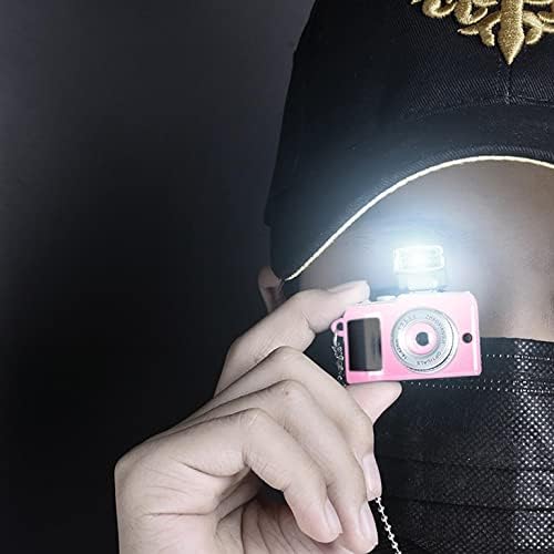 Mllkcao 1 pc שרשרת תליון מצלמה קטנה לנשים גברים יצירתי LED פולטת שרשרת שרשרת מתנה לחובב צילום