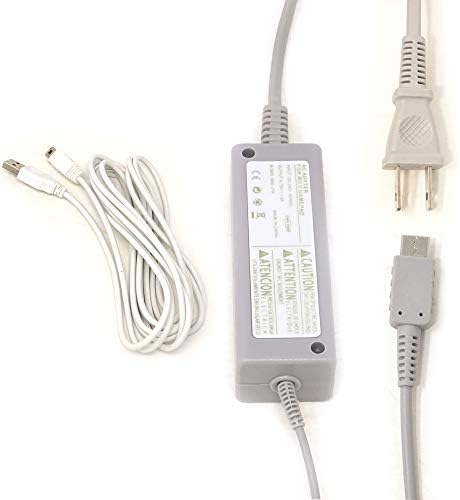 ערכת מטען יוטון עבור Wii U Gamepad 100-240V קיר כוח AC מתאם למטען מטען Nintendo Wii U Gamepad עם כבל