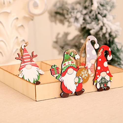 קישוטים לחג המולד חבילת דלת של 12 קישוטי סנטה תליון קישוט עץ חג המולד תליון 3 PVC גבוה עץ חג המולד