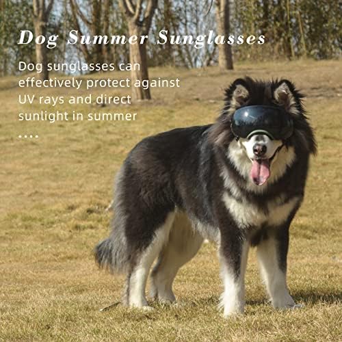 משקפי כלבים של SLDPET לגזע גדול משקפי כלב כלב כלב UV משקפי שמש אטומים לרוח אטום לשלג לכלבים