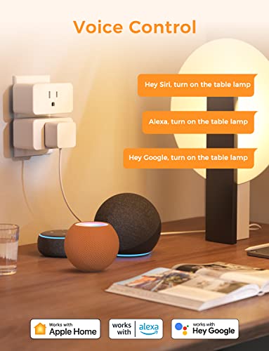 פלאק חכם WiFi Outlet עובד עם Apple HomeKit, Siri, Alexa, Google Home, Refoss Smart Socket עם פונקציית