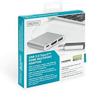Digitus USB סוג C Multi מתאם כסף