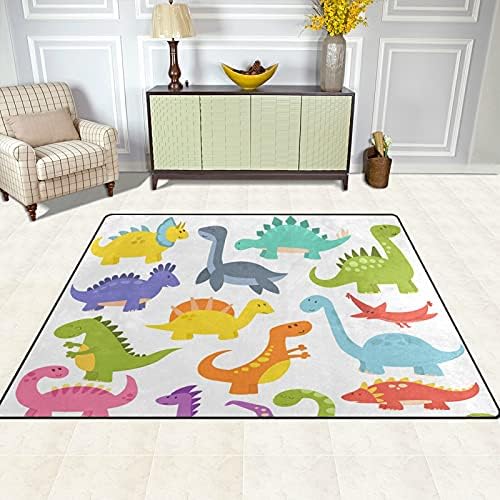 דינוזאורים צבעוניים בצבע קריקטורה שטיחים גדולים של שטיחי שטיחים של פליימט שטיחים לילדים משחק חדר