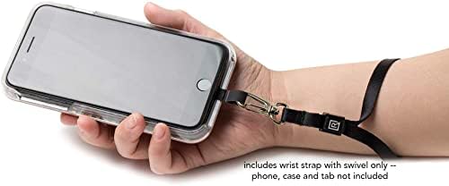 Blackrapid Tether-Nylon: רצועת שורש כף יד חלופית עם וו מסתובב למערכת קשירת בטיחות סמארטפון בצרור סמארטפון