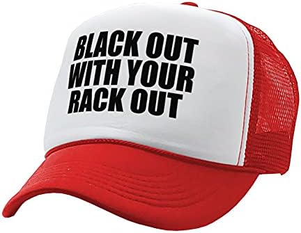 את גוזלר-שחור החוצה עם שלך מתלה החוצה מצחיק סקסי - בציר רטרו סגנון נהג משאית כובע כובע