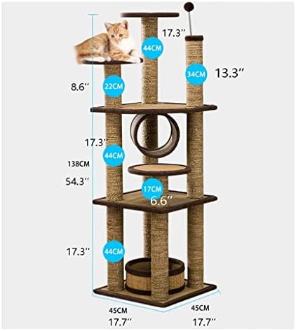 Tonpop Cat Tree Cat מגדל מגדל חתול מגדל החתול מטפס על מסגרת טיפוס חתול קטנה