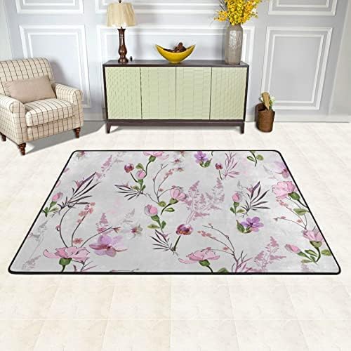 שטיחים רכים גדולים ורוד סחלבים פרחים משתלת שטיח פליימט שטיח רצפת לילדים משחק חדר שינה חדר חדר שינה