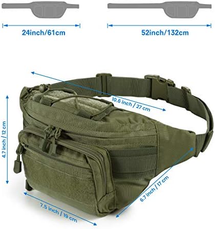 חבילת פאני טקטי של Sowhup, חבילת שקית מותניים צבאית עם טלאי ארהב
