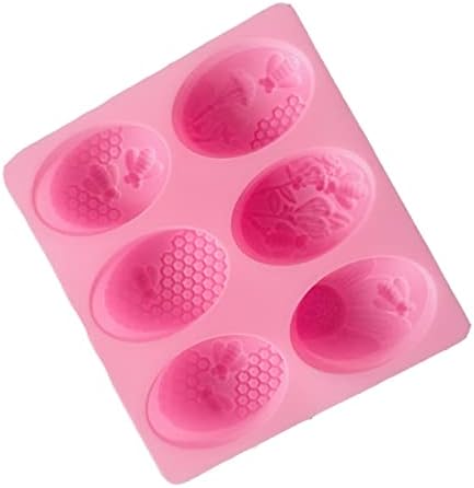 Jinyongxing 6 חורים 3D חלת דבש סיליקון סיליקון מכין עובש סיליקון סיליקון סבון סבון עוגת מאפין עובש