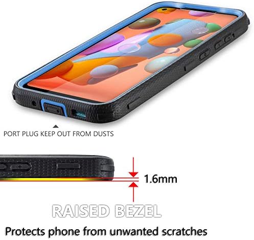 Covrware Aegis Series Case עבור Samsung Galaxy A11 עם מגן מסך מובנה חובה כבד גוף מלא נרתיק מחוספס