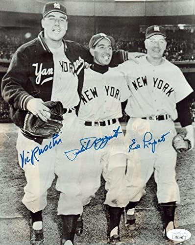 Raschi Rizzuto Lopat New York Yankees חתום על חתימה חתימה JSA COA 8x10 - תמונות MLB עם חתימה