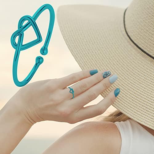 טבעת מתכווננת עם אירוסין פתיחה לנשים נשים טבעת נישואין טבעת לב טבעת לנשים סט טבעת