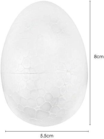 ביצי פסחא HGFD 12 חתיכות של ביצי קצף פסחא ביצי מלאכה לבנות ביצי מלאכה יצירות קישוט תבניות משלכם, המשמשות לקישוט