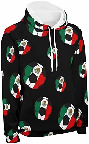 מקסיקו כדורגל כדורגל נים לגברים נשים צמר חולצות עם עיצובים בסוודרים ארוך שרוול גרפי למעלה