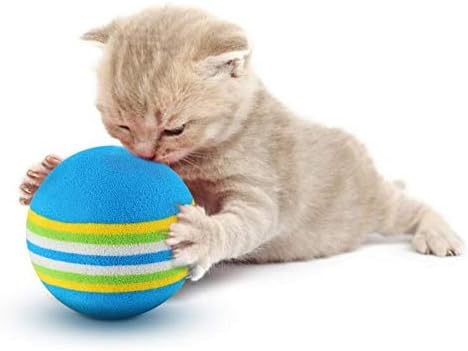 10 יח 'חתולים צעצועים כדור אינטראקטיבי משחק לליגה רעשן מגרד