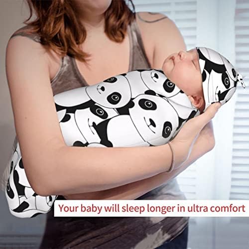 תיק חוטף תינוקות בהתאמה אישית, תיק שינה מתכוונן ללא רוכסן פרה, שמיכת חוט של יילוד מקבלת שמיכה, שמיכת צילום