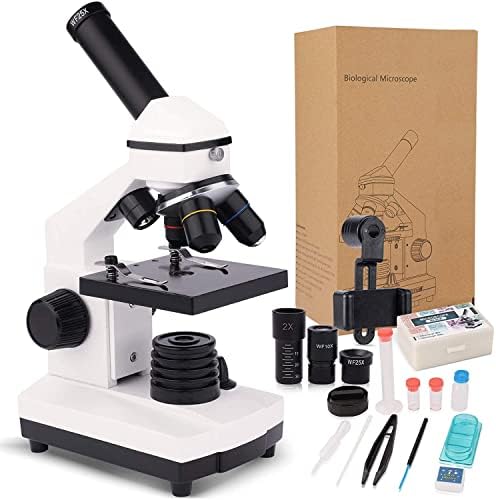 מיקרוסקופ, מיקרוסקופ מונוקולרי מורכב 40X-2000X לילדים, מבוגרים ותלמידים, מיקרוסקופ חינוך מדעי