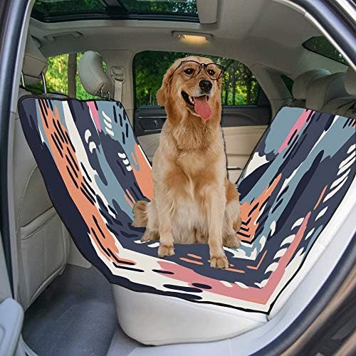 כיסוי מושב כלב מותאם אישית בסגנון עיצוב חינם יד מצוירת חמוד הדפסת כיסויי מושב לרכב לכלבים עמיד למים