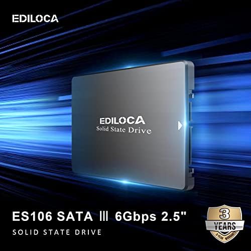 Ediloca 128GB SSD 2.5 אינץ 'SATA III 6GB/S 3D NAND SSD פנימי, קריאה/כתיבה מהירות עד 500/400