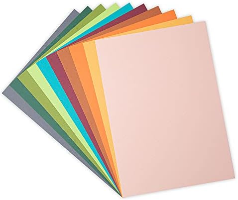 Sizzix Sizzix Surfacez Cardstock, 8 1/4 X11 3/4, 10 צבעים אקלקטיים, 60SH, 664873