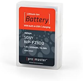 סוללת Li-ion עבור Sony NP-FZ100 עם טעינה של USB-C