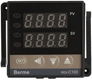 בקר טמפרטורת PID חכם, בקר טמפרטורה של REX-C100 דיגיטלי + 40A ממסר מצב מוצק + K SETEPLE GD SET 0 עד 400 ℃ AC100-240V