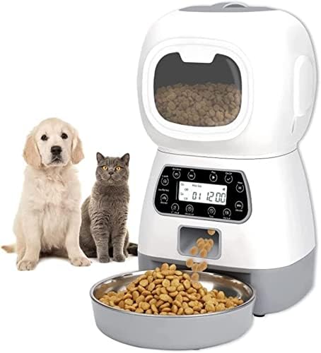 קיבולת גדולה לחיות מחמד אוטומטי מזין חכם קול מקליט אפליקציה בקרת טיימר האכלת חתול כלב מזון מתקן עם וויי-פיי