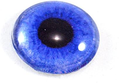 25 ממ עין זכוכית זומבית כחולה 1 אינץ 'אינטנסיביות קבורוכון ​​לפסלים או תכשיטים מיוצרים תכשיטים