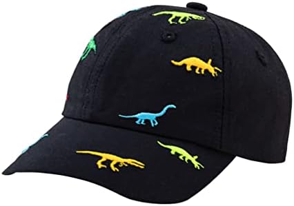 באוזון קריקטורה ילדים בייסבול כובע רקמת דינוזאור בני בנות כובעי מתכוונן פעוט ילדים כובע לגיל 2-6