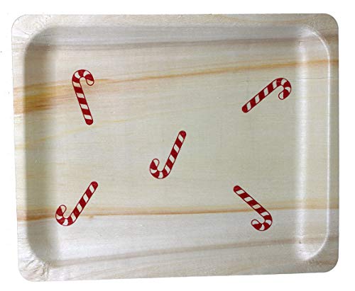 סטיקס מושלם כלי מושלם 10 הדפסת קני סוכריות 8 קראט עם קני ממתקים מודפסים באדום