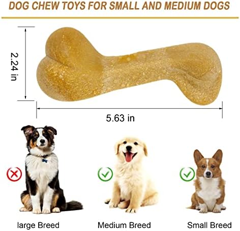 צעצועי גור של אומיווינה, צעצועי לעיסת גור לבקיעת שיניים, 2-12 חודשים עצמות לעיסת כלבים לניקוי שיניים והגנה