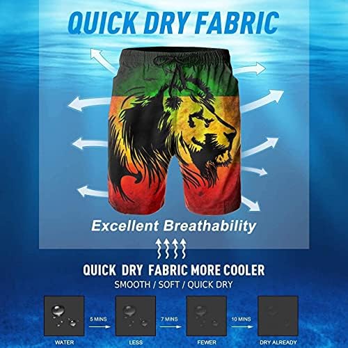 יבש ג ' מייקה האריה דגל גברים בגד ים לגלוש לוח מכנסיים קצרים חוף צפצף ספורט