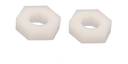 אקס-דרי מ12 חוט נשי ניילון משושה משושה אגוז אטב שמנת-לבן 20 יחידות (מ12 רוסקה המברה ניילון משושה
