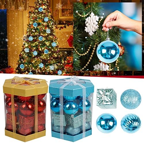 כדור קריסטל גדול לנברשת 12 יחידות קישוט כדור חג המולד תליון קישוטי עץ חג המולד תיק חג המולד כדור מתנה