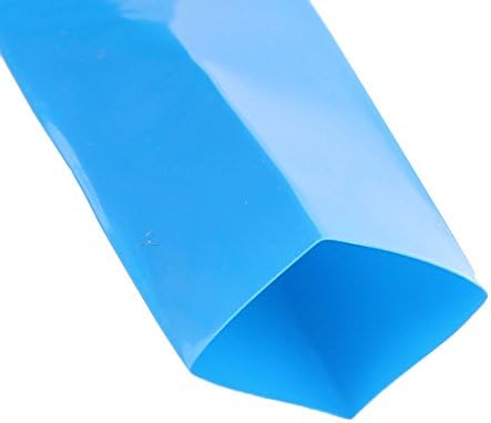 AEXIT 6.6ft 23 ממ חיווט ורוחב חיבור PVC חום מכווץ צינור כחול עבור 1 x אריזת סוללות צינורות חום חום