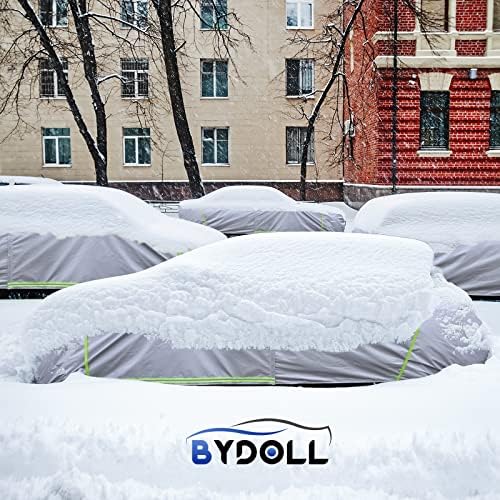 כיסוי מכונית של BYDOLL אטום למים כל מזג האוויר 6 שכבות אטום לרוח אטום לרוח מגן על ברד מלא כיסוי חיצוני מלא