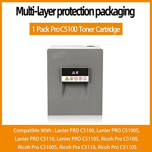 KOOWAY PRO C5100 TONER CARTRIDGE PACK תואם לסדרת RICOH PRO C5100 ו- C5110