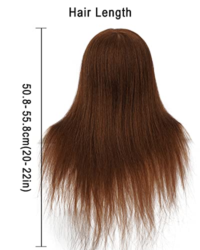 20-22 סנטימטרים שיער טבעי בובת ראש אימון ראש בובת ראש אימון ראש לקוסמטיקה גמד ראש עם משלוח