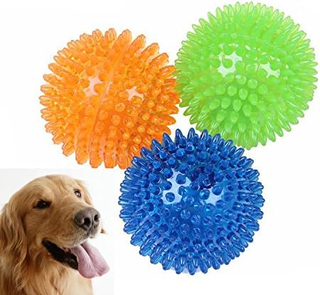 Zoypet Balk Balk Balk Balk כדורי צעצוע של כלבים לכלבים גורי לקיעת שיניים, 2.5 או 3.5 DT036 2.5