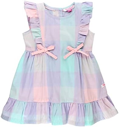 Rufflebutts® בנות תינוקות/פעוטות מודפסות שמלת שמש חוצה גב חוצה