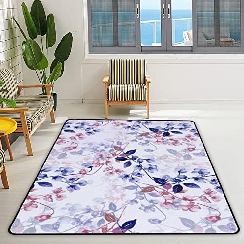 זוחל שטיח מקורה משחק מחצלת צבעי מים פרחי רוזמרין לסלון חדר שינה חינוכי חינוך חינוכי שטיח שטיח 60x39 אינץ '