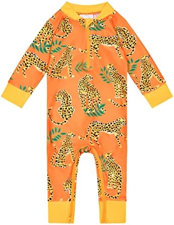 Honeysuckle Swim Company Baby Boy בגד ים - UPF 50+ מוסמך - רוכסן חיתול קלות - Whaley Cute