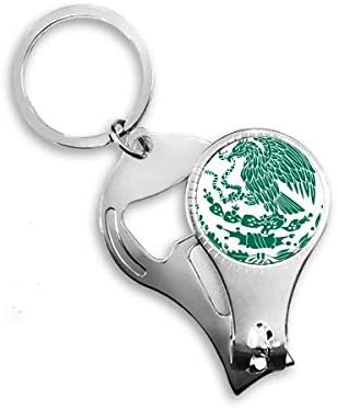 מקסיקו סמל לאומי ציפורניים ציפורניים ניפר טבעת מפתח פתיחת בקבוקי שרשרת